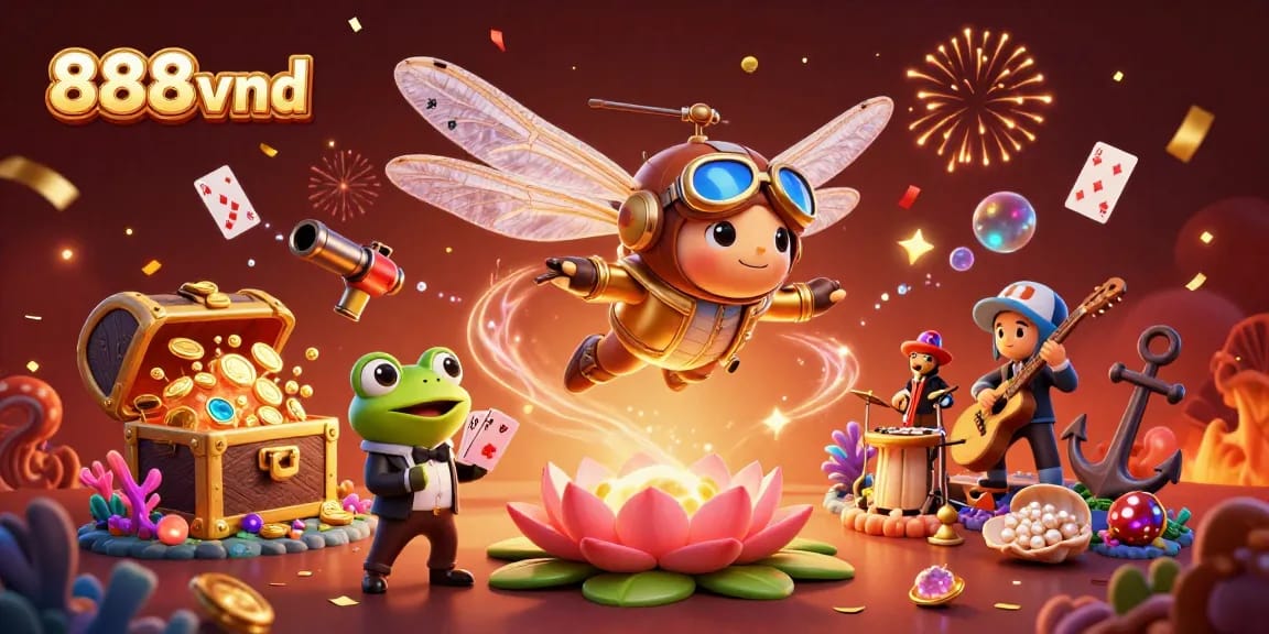 Engage in thrilling games at 888vnd with dazzling graphics and lively characters