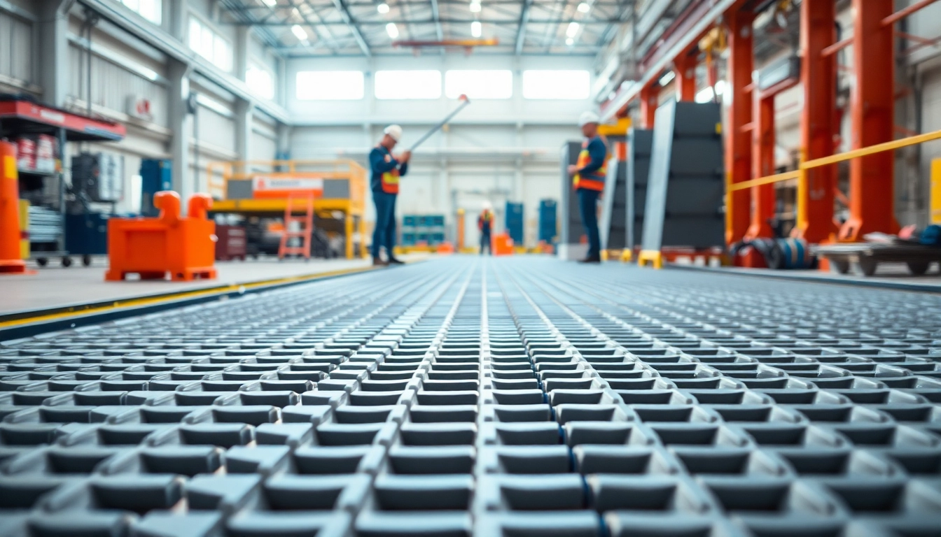 Showcasing GRP Grating Supplier's lightweight and durable fiberglass grating in a professional installation environment.