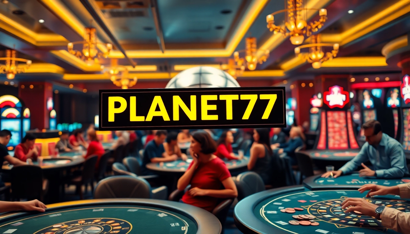 Menggoda pemain di kasino PLANET77 dengan suasana meriah dan permainan menyeronokkan.