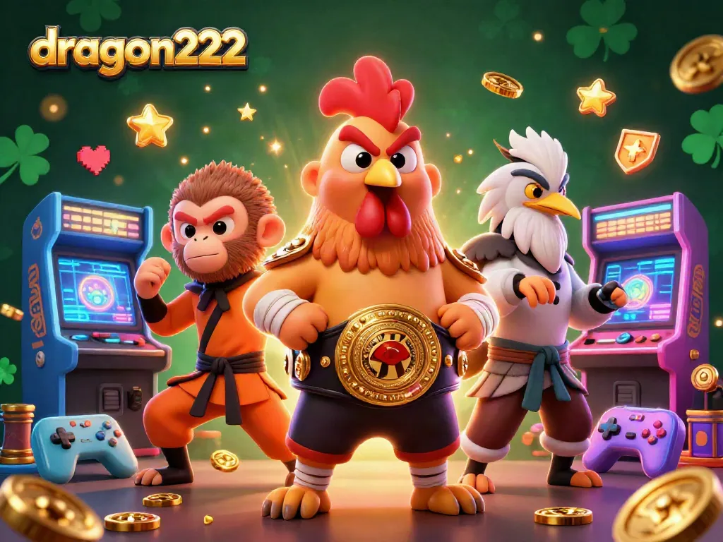 Catch the excitement of dragon222 with colorful casino elements and lively characters in action.