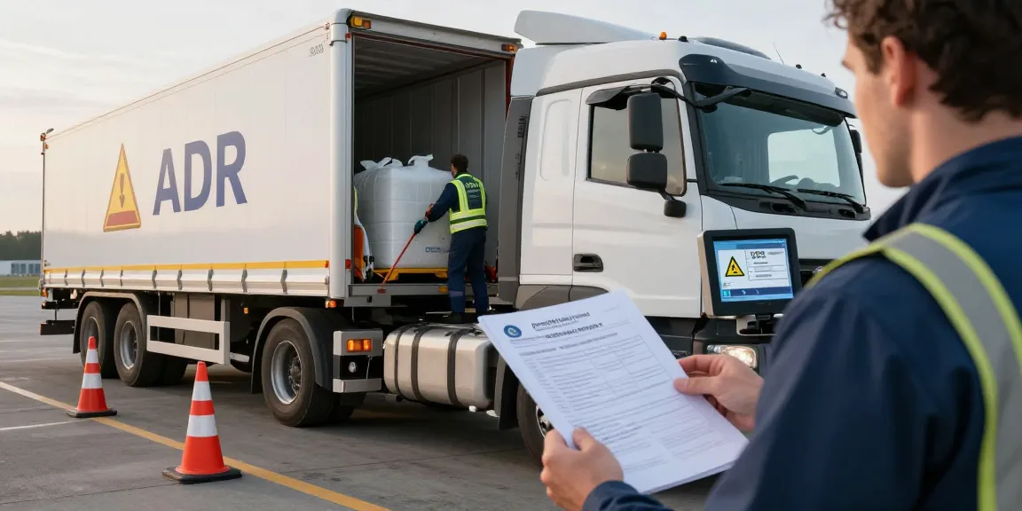 ADR Transport Dortmund: Professionelle Logistik für Gefahrguttransporte in Dortmund mit geschultem Fahrer und modernen Lkw.