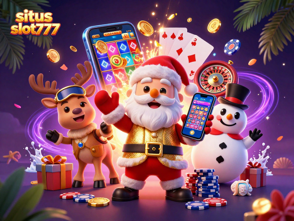 Experience the thrill of situs slot777 as Santa wins with slot games and festive casino magic.