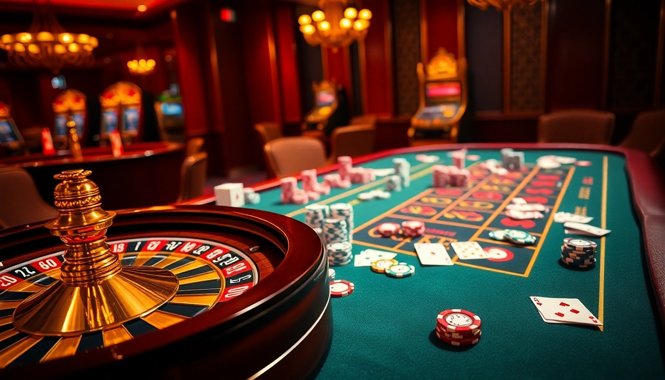 Experience the thrill of high-stakes games at rikvip.gb.net with vibrant poker chips and roulette.