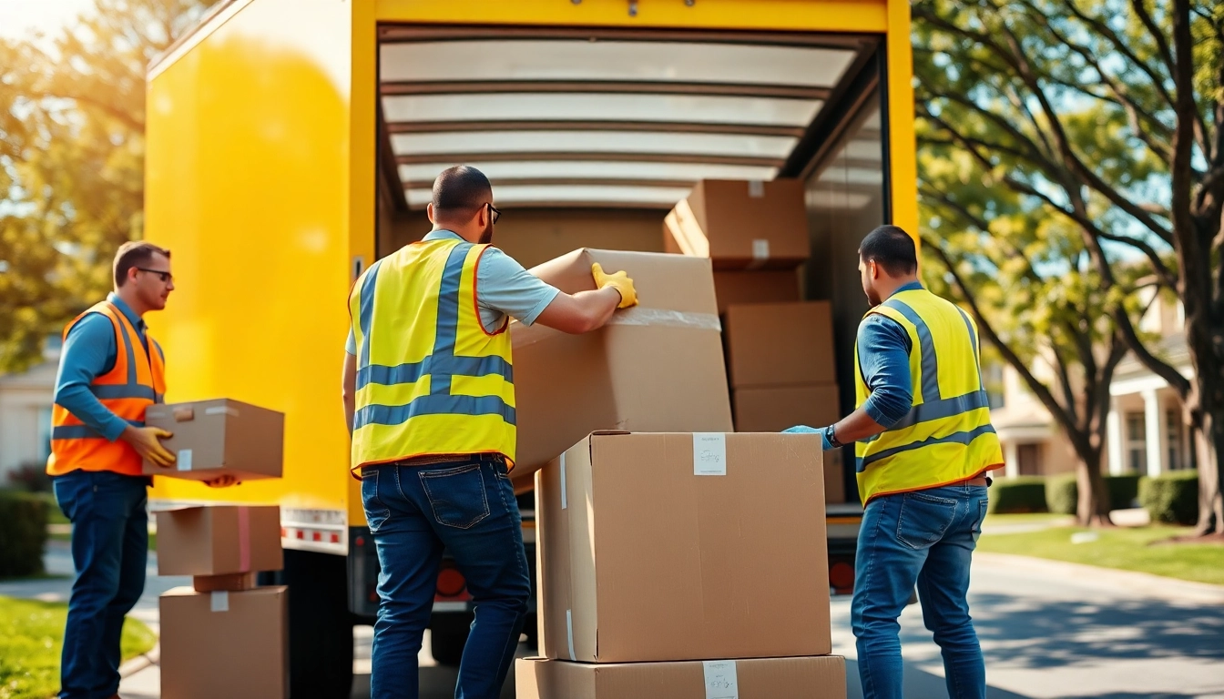 Movers expertly handling furniture during a provincial moving & storage job, showcasing efficiency and care.