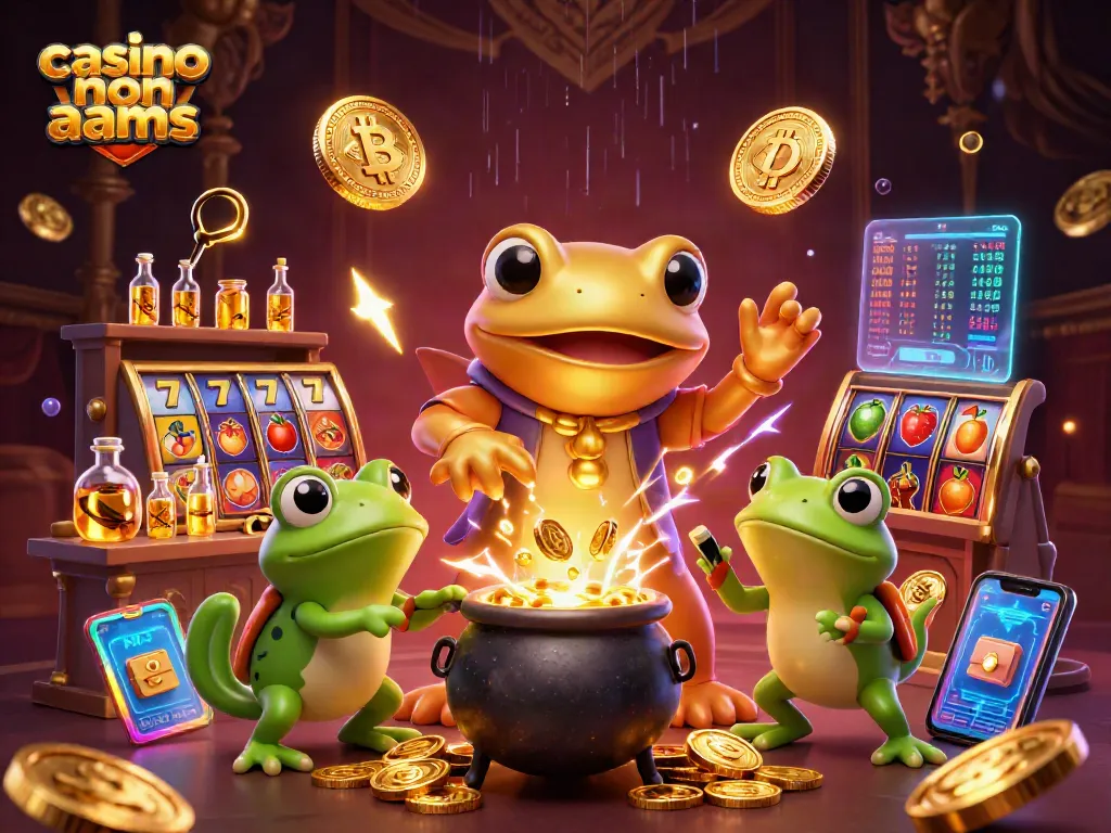 Scopri i casinò non AAMS con RTP alto attraverso un'illustrazione ricca di giochi e dettagli.
