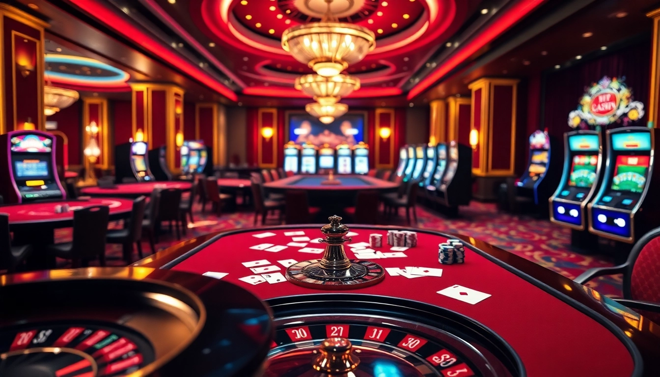 Vivez l'excitation d'un site de casino en ligne avec des tables de poker vibrantes et des roues de roulette.