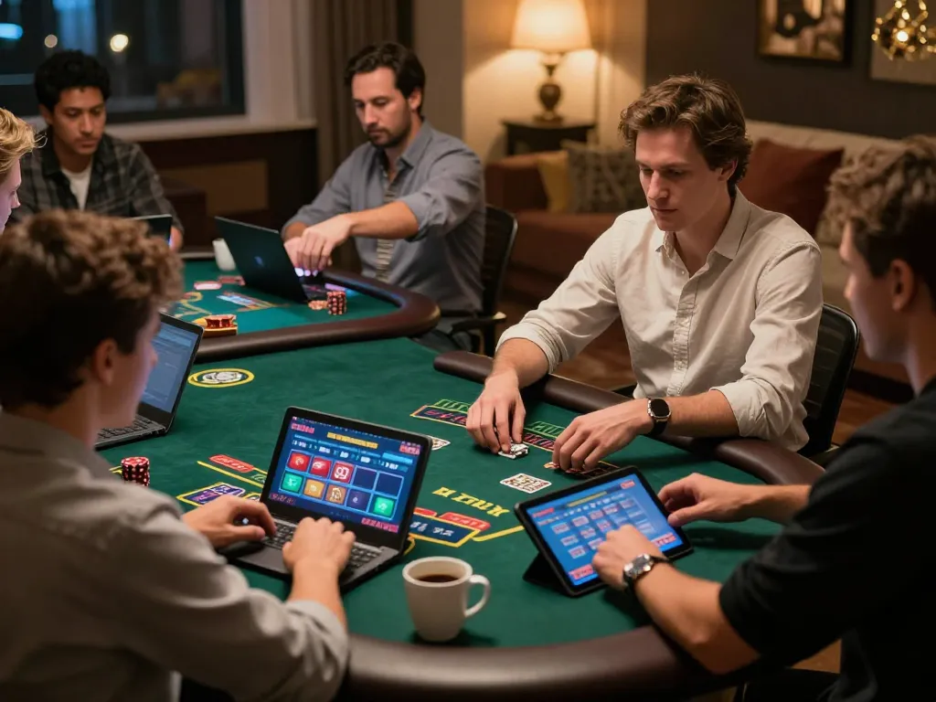 A player engages in an exciting online blackjack game at a casino senza licenza aams, showcasing immersive gameplay.