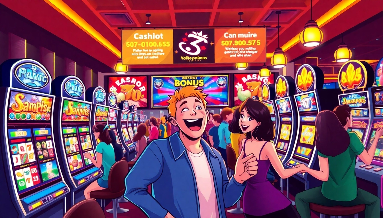 Menangkan slot depo 1000 di mesin slot digital dengan suasana kasino yang ceria dan mengasyikkan.