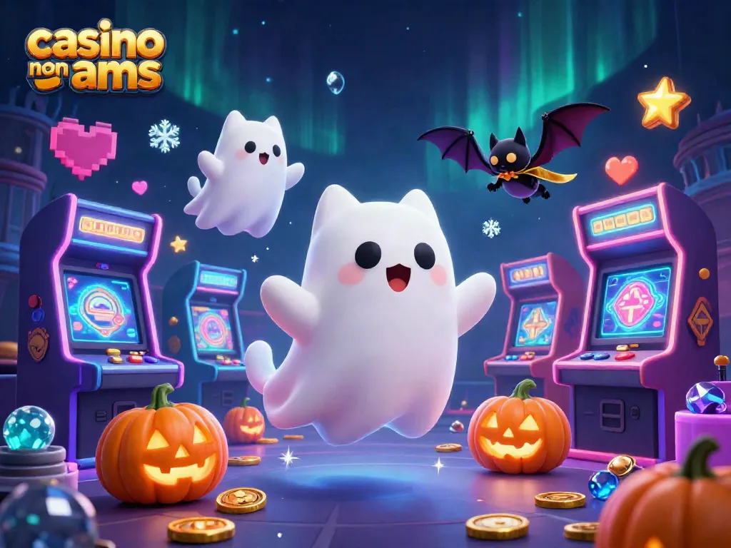Giocando nei casino non AAMS con gatti fantasma e decorazioni spettrali.