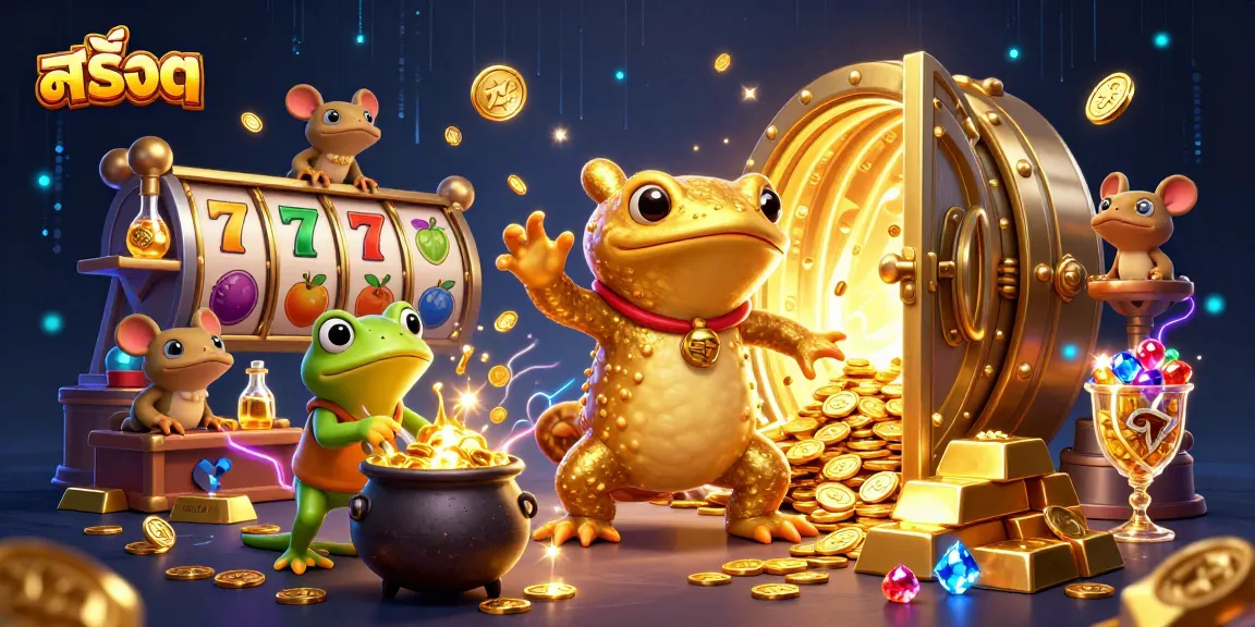 Spinning slots and golden treasures brought to life in a casino adventure featuring สล็อต alchemist characters.
