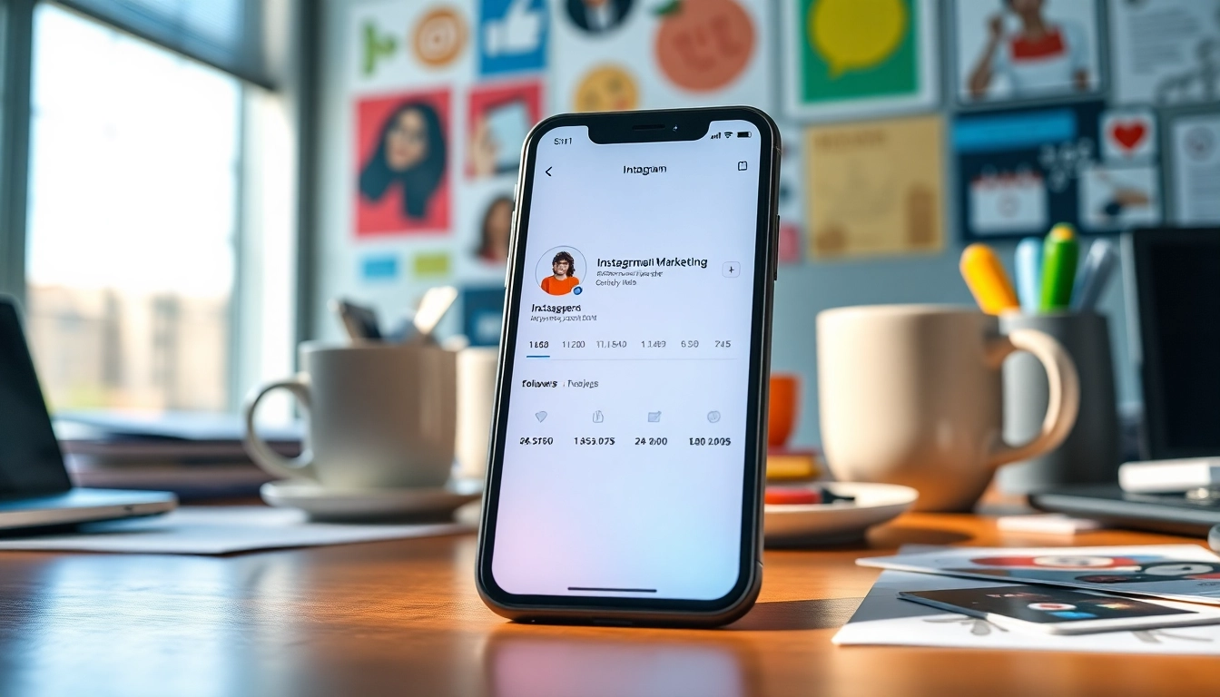 インスタ フォロワー購入 おすすめのシーンを表現したスマートフォンを強調した画像