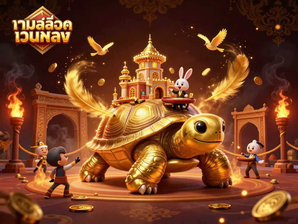 เล่นเกมสล็อตเว็บตรงกับเต่าทองคำที่มีคาสิโนขนาดเล็กบนหลัง