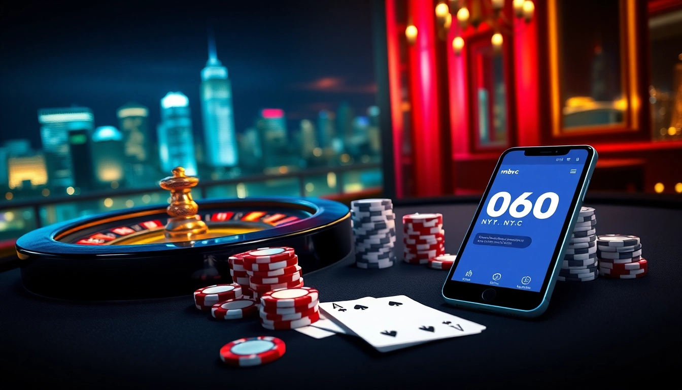 Feel the excitement of gambling as you explore mb66.nyc featuring casino tables, roulette wheels, and poker chips.