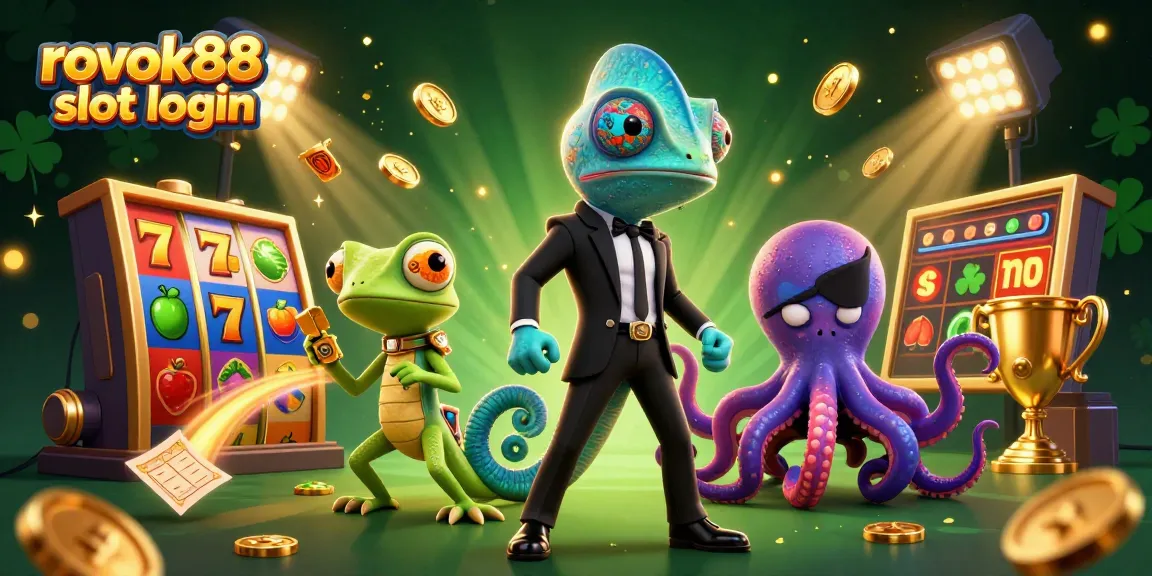 Engage in thrilling gameplay with rokok88 slot login featuring vibrant 3D characters and slot elements.