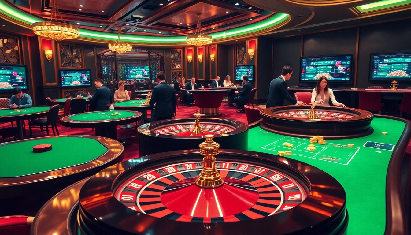 KPI4D enhances gameplay with exciting poker strategies in a glamorous casino setting.