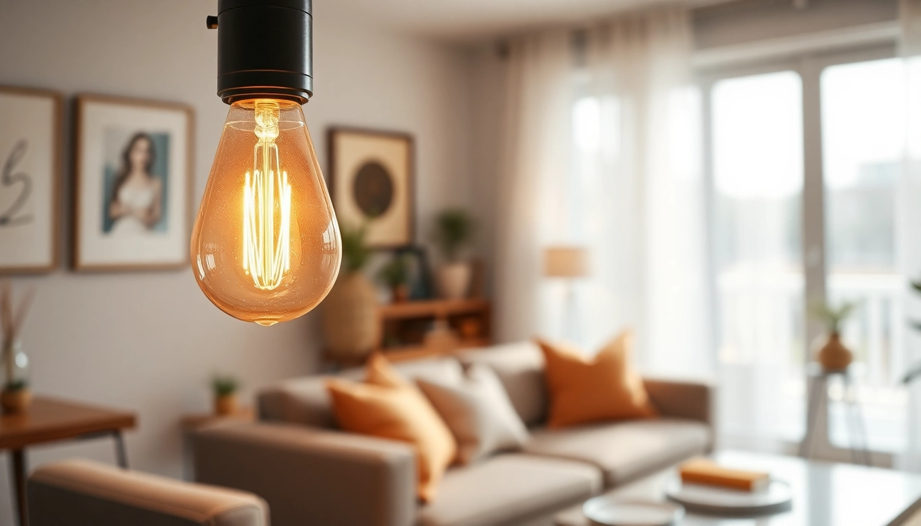 Illuminate your space with a19 bulbs in a modern, inviting living room setting.