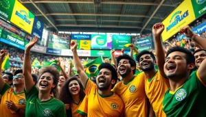 Celebrate the thrill at the best sports betting sites Brazil as fans enjoy a vibrant sports atmosphere.