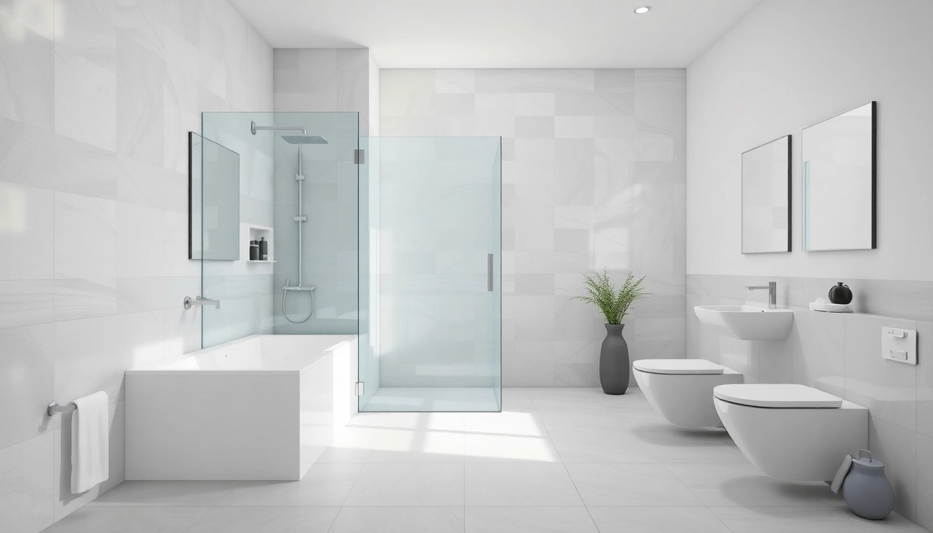 Gestalten Sie hochwertige Badezimmerprodukte von sonni sanitär GmbH, die moderne Eleganz ausstrahlen.