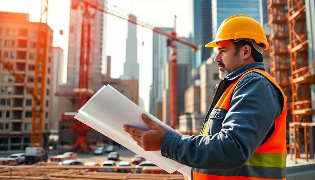 Highlighting expertise of New York City Commercial General Contractor on a vibrant construction site.