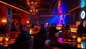 Dinner sxm at Club Noir in St. Martin, highlighting a luxurious dining experience with vibrant nightlife ambiance.