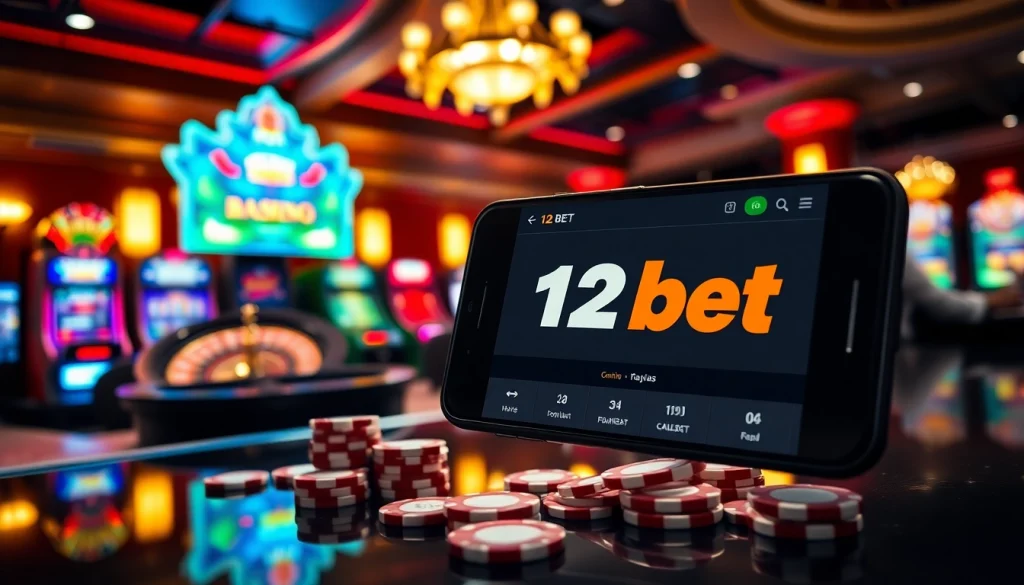 Experience thrilling online gambling at 12bet with vibrant slots and engaging poker tables.