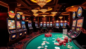 Experience thrilling gameplay and winning opportunities at daftar DRAGON222 with vibrant slot machines and casino tables.