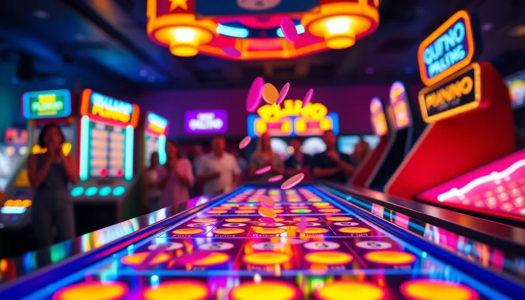 Menjatuhkan chip pada plinko demo untuk memenangkan hadiah menarik dalam permainan.