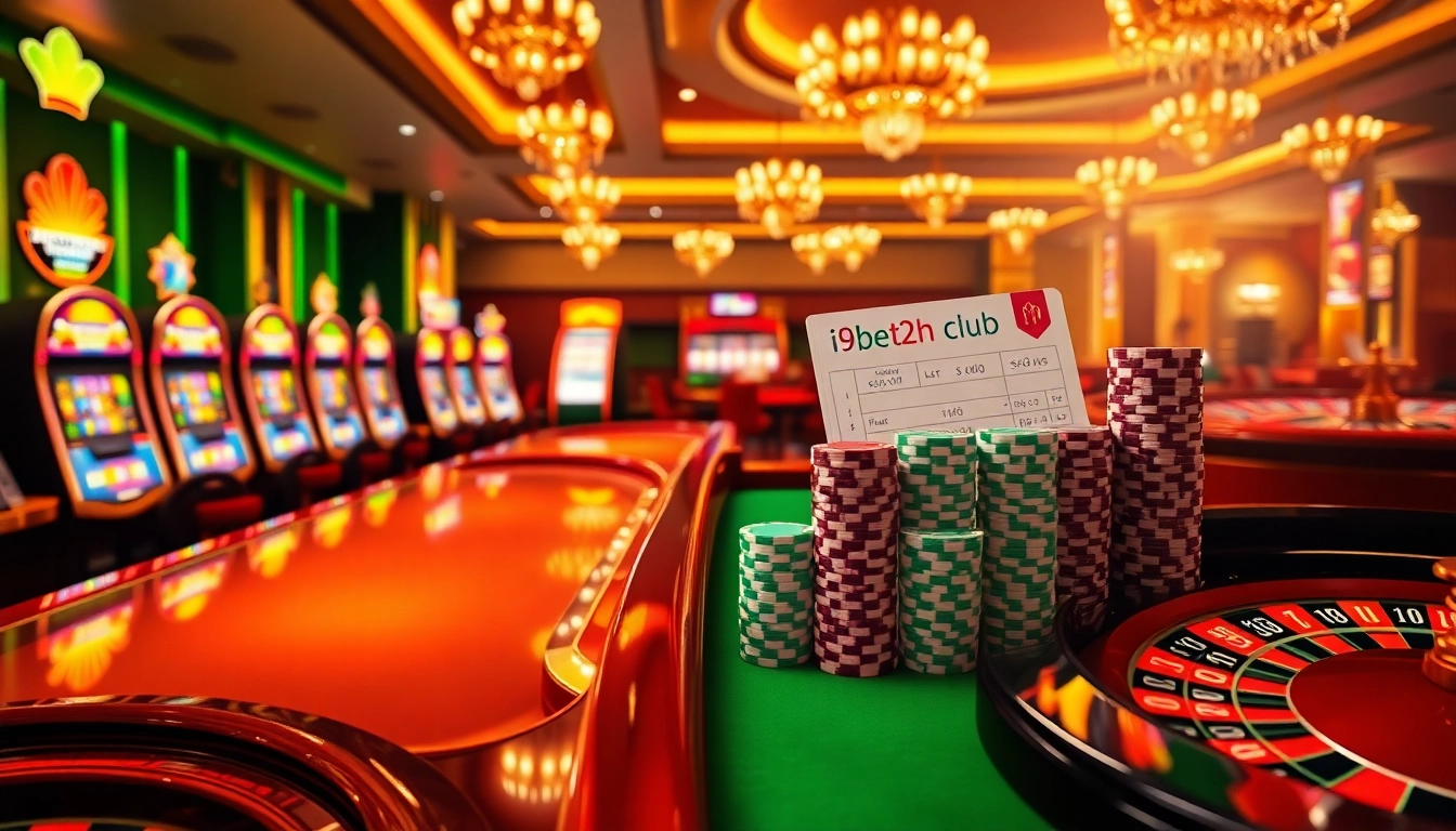 Experience the thrill at the i9bet2h club with stunning casino visuals and excitement.