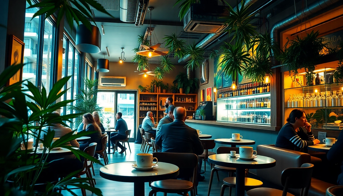 Coffee shop association Lloret de Mar inviting patrons to enjoy a relaxing atmosphere.